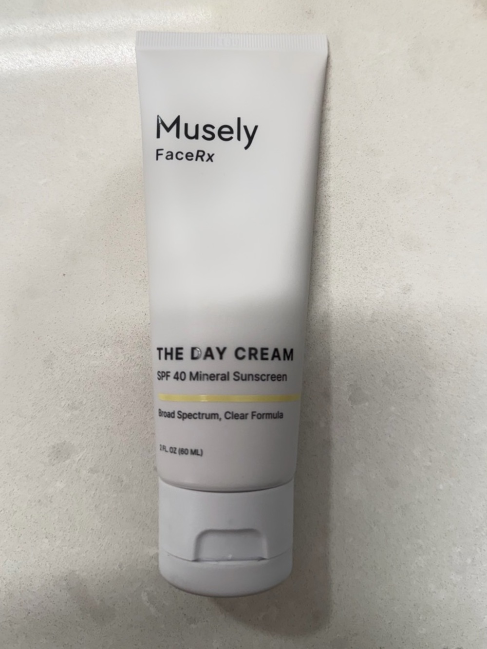 Musely FaceRx Day Cream SPF 40 Mineral Sunscreen 2oz NEW